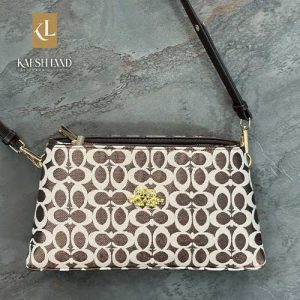 کیف‌ کوچ دوزیپ قهوه ای